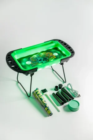 Svjetleća samostojeća led metalna podloga set