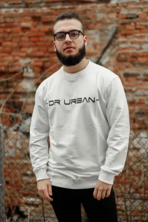 Bijela DR Urban majica dugi rukav unisex